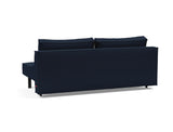 Sly sovesofa i 528 Mixed Dance Blue, set skråt bagfra