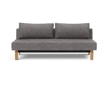 Sly Wood sovesofa i 282 Avella Warm Grey, set forfra