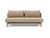 Sly Wood sovesofa i 587 Phobos Mocha, set forfra