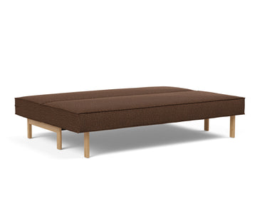 Sly Wood sovesofa i 359 Taura Cappuccino, slået ud til seng