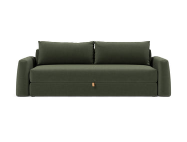 Cone sovesofa i 413 Esina Olive Green, set forfra