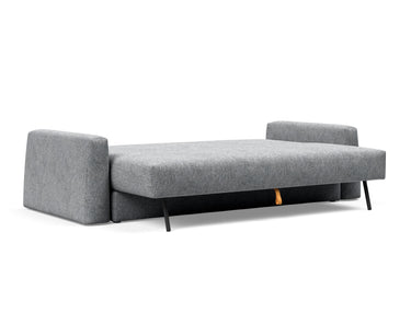 Cone sovesofa i 565 Twist Granite, slået ud til seng