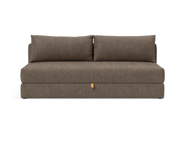 Osvald sovesofa i 411 Esina Cedar Brown, set forfra