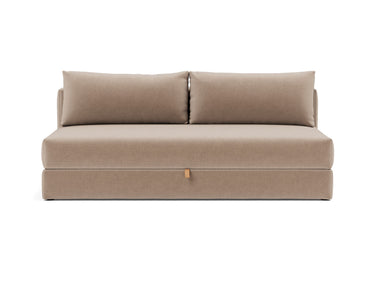 Osvald sovesofa i 417 Esina Mocha, set forfra