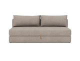 Osvald sovesofa i 472 Yuveno Warm Grey, set forfra