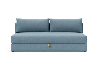 Osvald sovesofa i 525 Mixed Dance Light Blue, set forfra