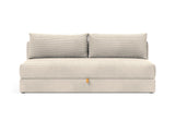 Osvald sovesofa i 594 Corduroy Ivory, set forfra