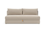 Osvald sovesofa i 612 Blida Sand Grey, set forfra