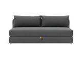 Osvald sovesofa i 852 Mahoga Seal Grey, set forfra