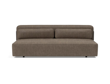 Yonata sovesofa i 411 Esina Cedar Brown, set forfra