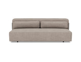 Yonata sovesofa i 472 Yuveno Warm Grey, set forfra