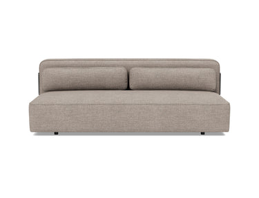 Yonata sovesofa i 472 Yuveno Warm Grey, set forfra