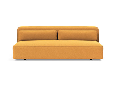 Yonata sovesofa i 536 Bouclé Ochre, set forfra