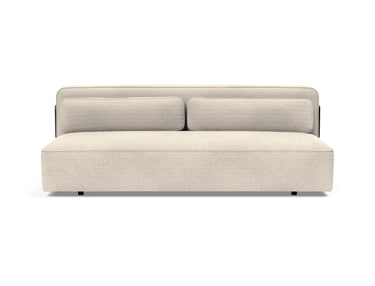 Yonata sovesofa i 594 Corduroy Ivory, set forfra