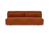 Yonata sovesofa i 595 Corduroy Burnt Orange, set forfra