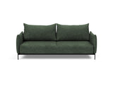 Malloy sovesofa i 281 Avella Pine Green, set forfra