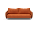 Malloy sovesofa i 412 Esina Rust Orange, set forfra