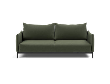 Malloy sovesofa i 413 Esina Olive Green, set forfra