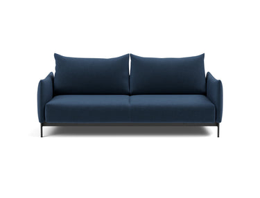Malloy sovesofa i 414 Esina Indigo Blue, set forfra