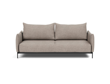 Malloy sovesofa i 472 Yuveno Warm Grey, set forfra