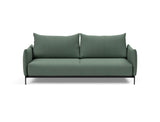 Malloy sovesofa i 518 Elegance Green, set forfra
