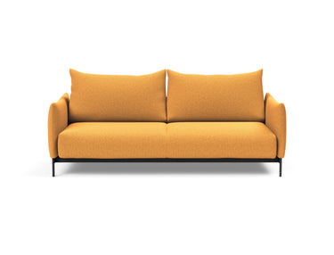 Malloy sovesofa i 536 Bouclé Ochre, set forfra