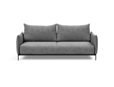 Malloy sovesofa i 563 Twist Charcoal, set forfra