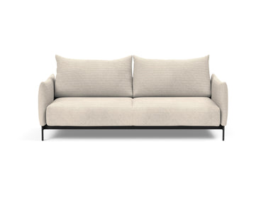 Malloy sovesofa i 594 Corduroy Ivory, set forfra