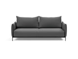 Malloy sovesofa i 852 Mahoga Seal Grey, set forfra