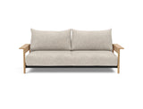 Malloy Wood sovesofa i 280 Avella Sand, set forfra
