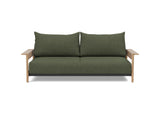 Malloy Wood sovesofa i 353 Taura Forest, set forfra