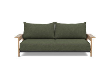 Malloy Wood sovesofa i 353 Taura Forest, set forfra