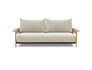 Malloy Wood sovesofa i 357 Taura Off White, set forfra