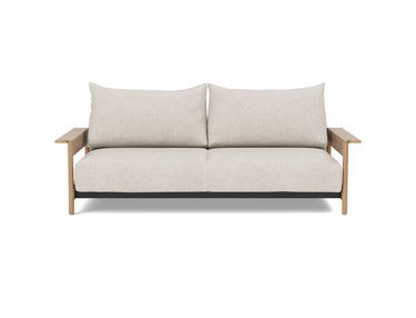 Malloy Wood sovesofa i 470 Yuveno Natural, set forfra