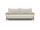 Malloy Wood sovesofa i 527 Mixed Dance Natural, set forfra