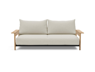 Malloy Wood sovesofa i 527 Mixed Dance Natural, set forfra