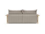 Malloy Wood sovesofa i 579 Kenya Gravel, set bagfra