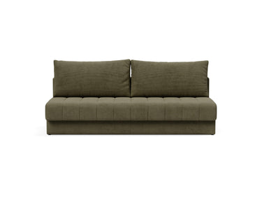 Akello sovesofa i 316 Cordufine Pine Green, set forfra