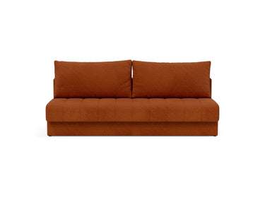 Akello sovesofa i 595 Corduroy Burnt Orange, set forfra