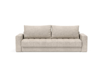 Akello sovesofa med armlæn i 280 Avella Sand, set forfra