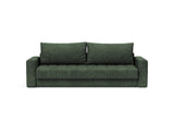 Akello sovesofa med armlæn i 281 Avella Pine Green, set forfra