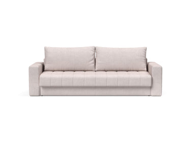 Akello sovesofa med armlæn i 300 Weda Sand, set forfra