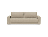 Akello sovesofa med armlæn i 356 Taura Sand, set forfra