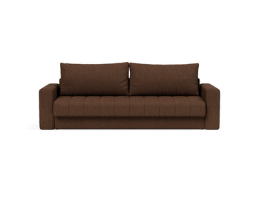 Akello sovesofa med armlæn i 359 Taura Cappuccino, set forfra