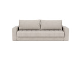 Akello sovesofa med armlæn i 471 Yuveno Sand, set forfra