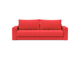 Akello sovesofa med armlæn i 511 Elegance Red, set forfra
