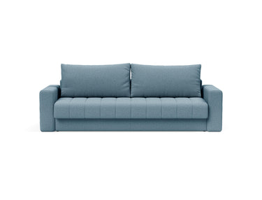 Akello sovesofa med armlæn i 525 Mixed Dance Light Blue, set forfra