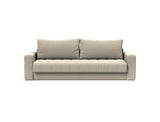 Akello sovesofa med armlæn i 539 Bouclé Beige, set forfra