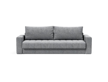 Akello sovesofa med armlæn i 565 Twist Granite, set forfra