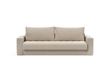 Akello sovesofa med armlæn i 612 Blida Sand Grey, set forfra
